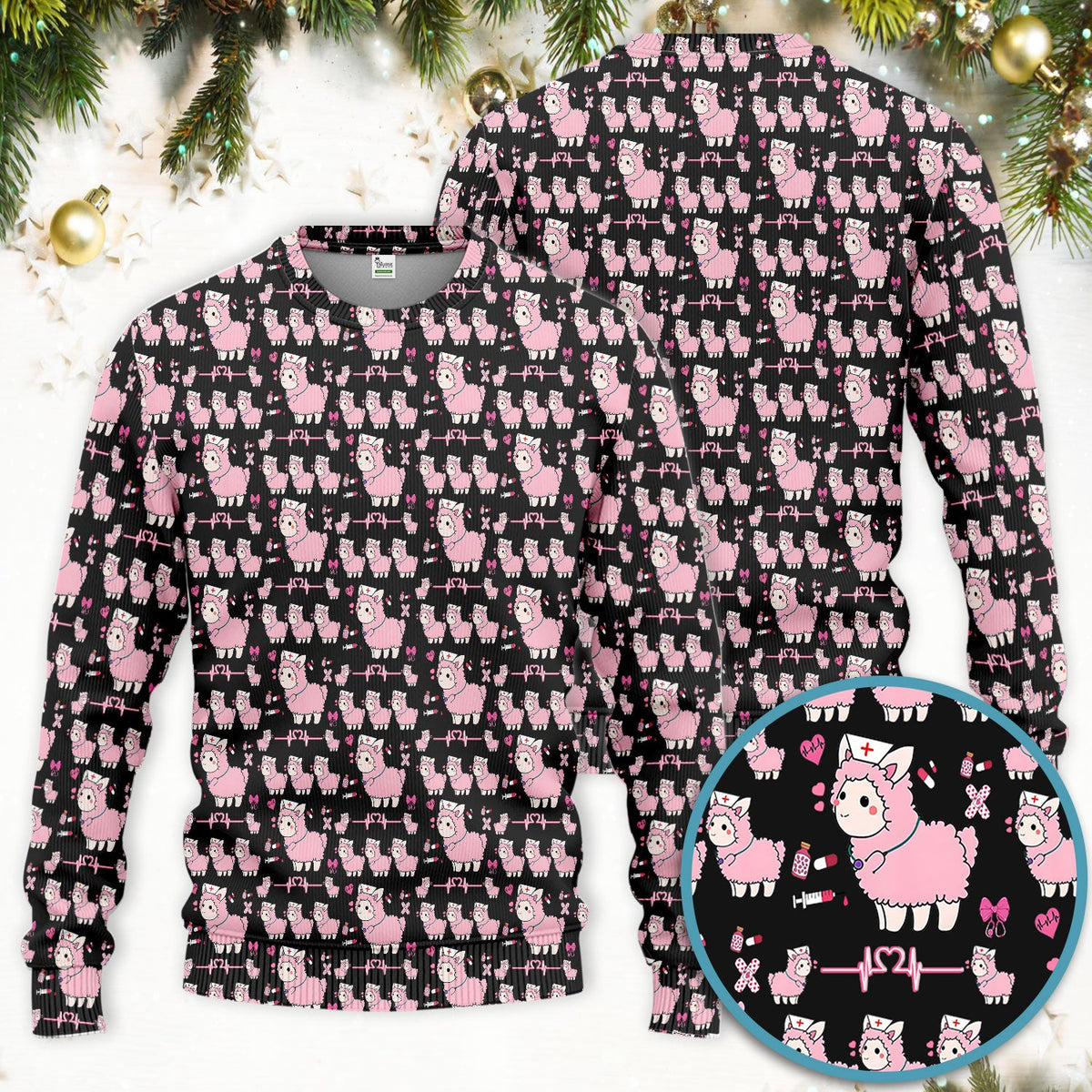 Llama Ain't Got Time For Your Drama Nurse Scrub Set