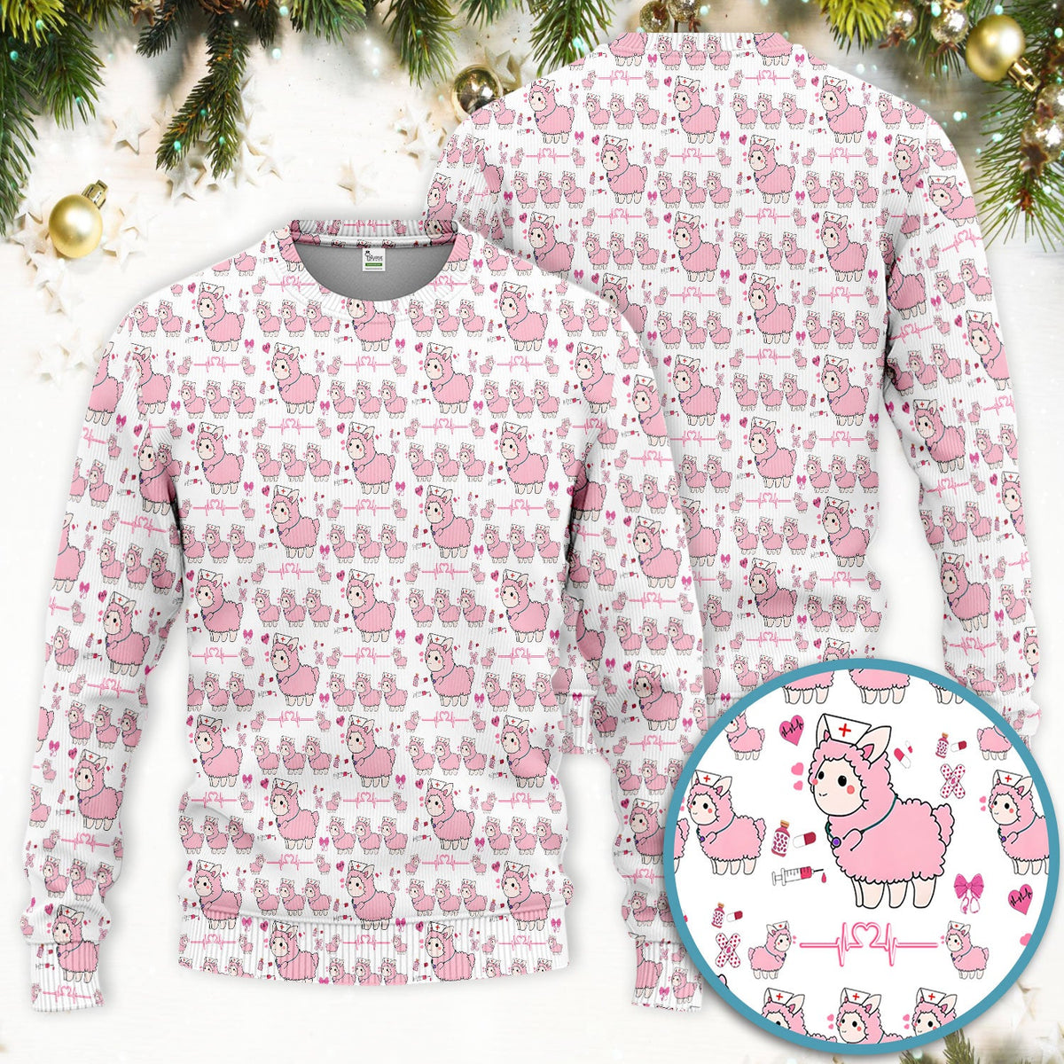 Llama Ain't Got Time For Your Drama Nurse Scrub Set