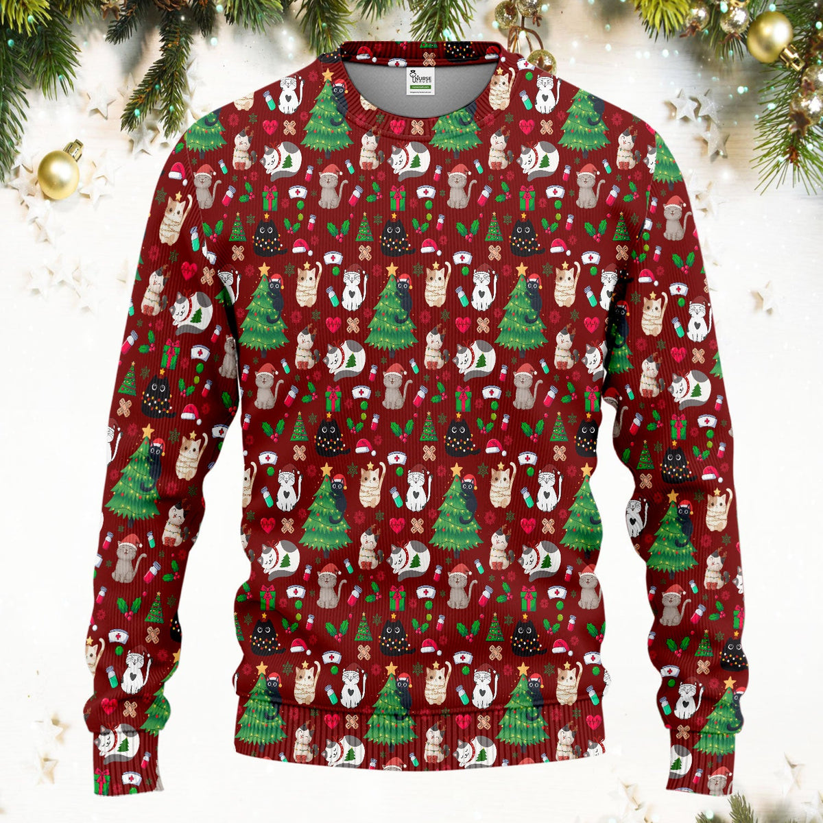 Christmas Pet Nurse Scrub Set