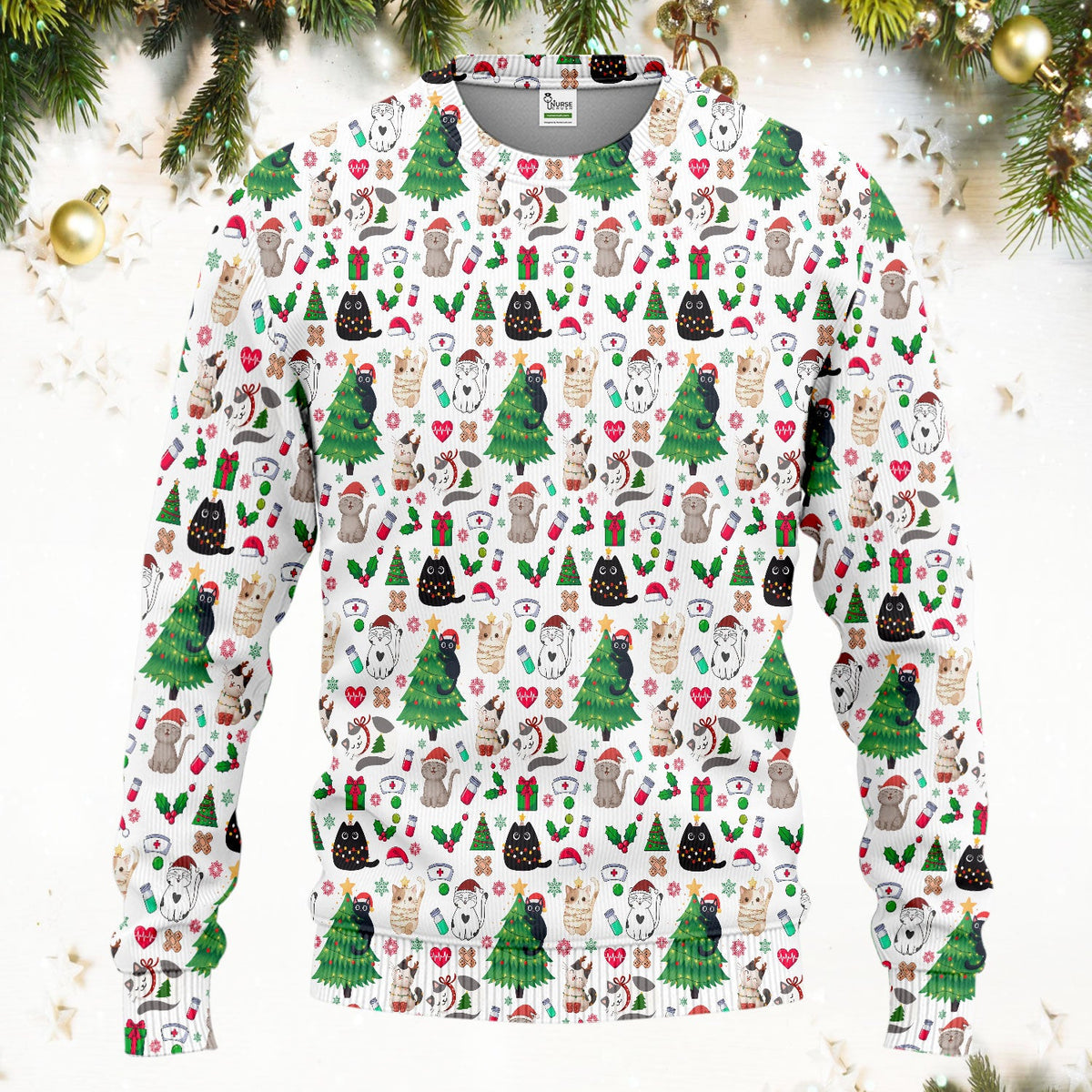 Christmas Pet Nurse Scrub Set
