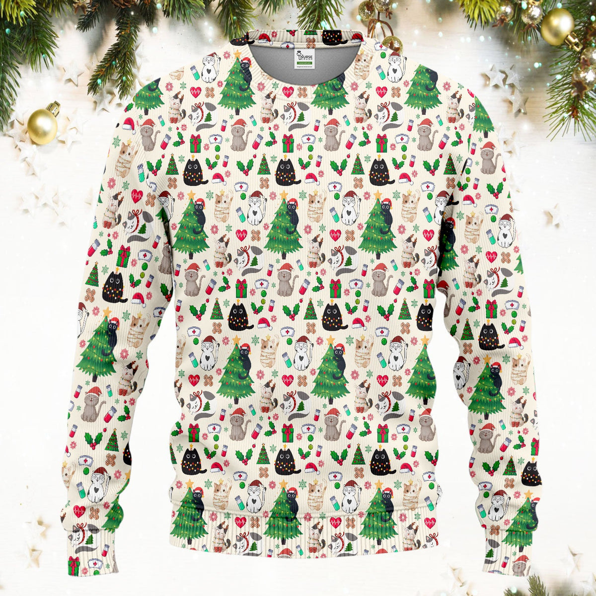 Christmas Pet Nurse Scrub Set