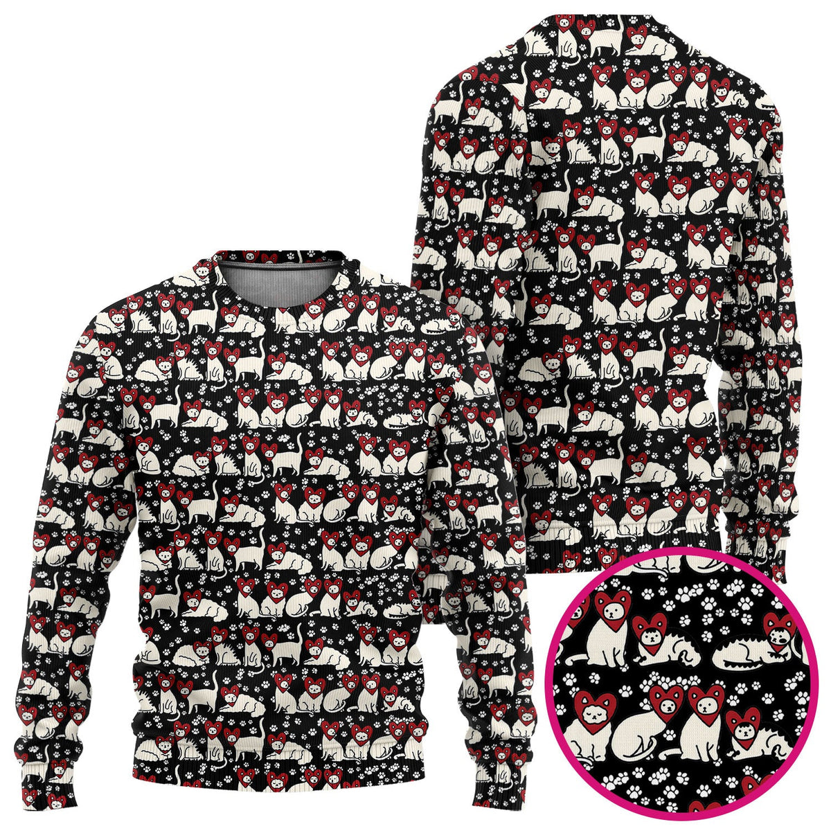 Cat Heart Nurse Scrub Set