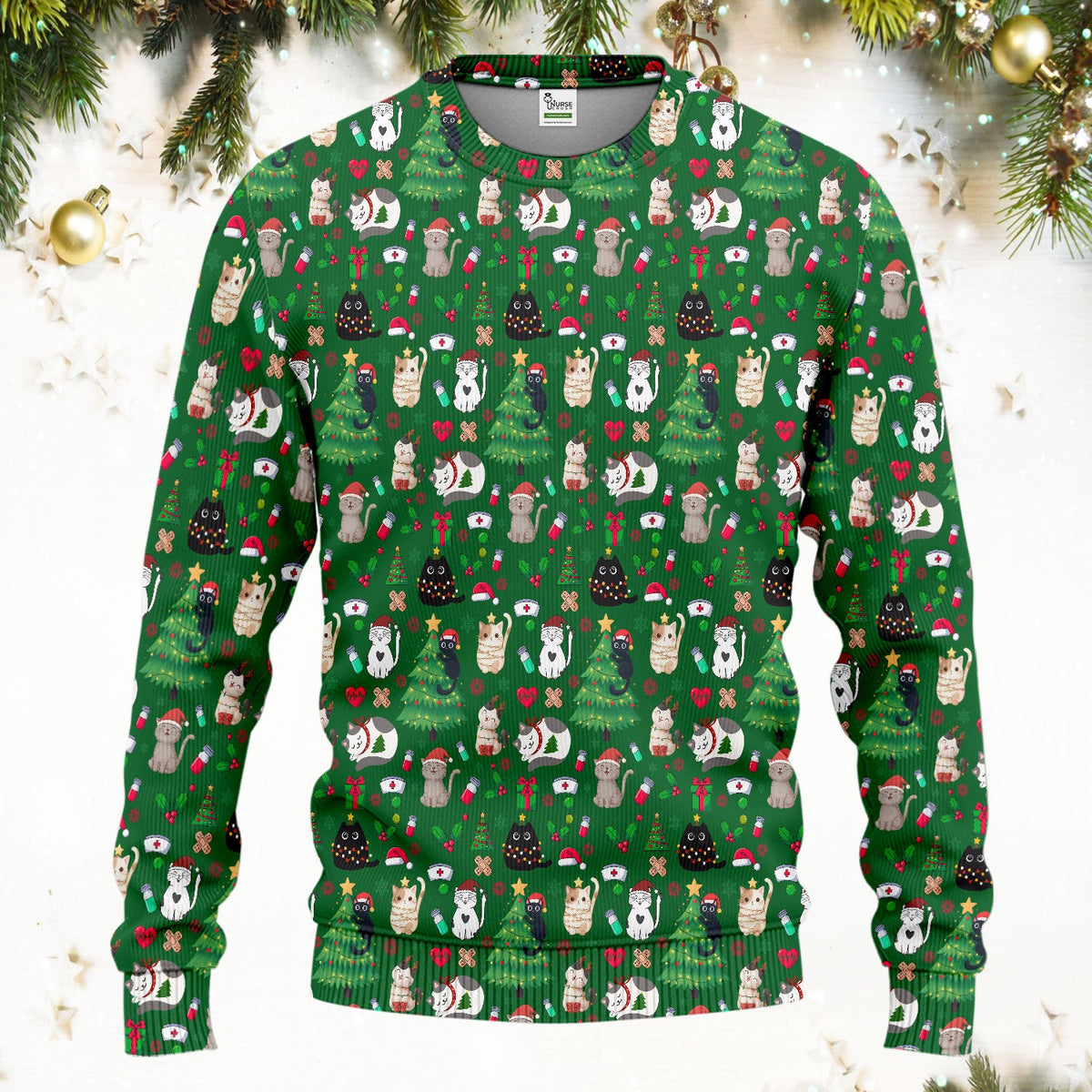Christmas Pet Nurse Scrub Set