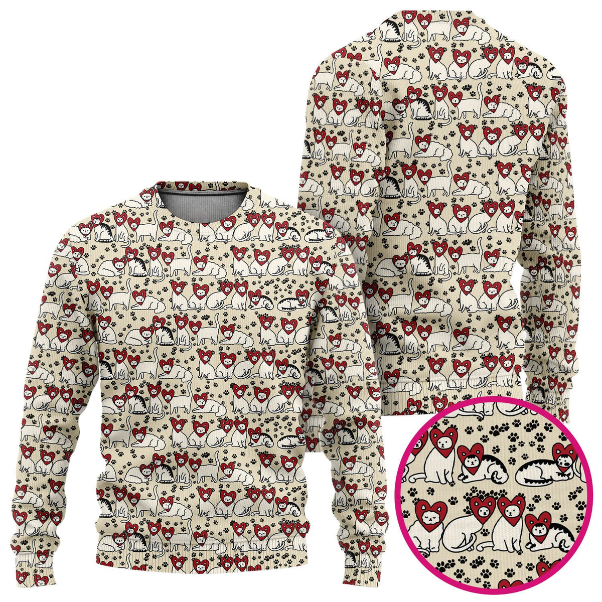 Cat Heart Nurse Scrub Set