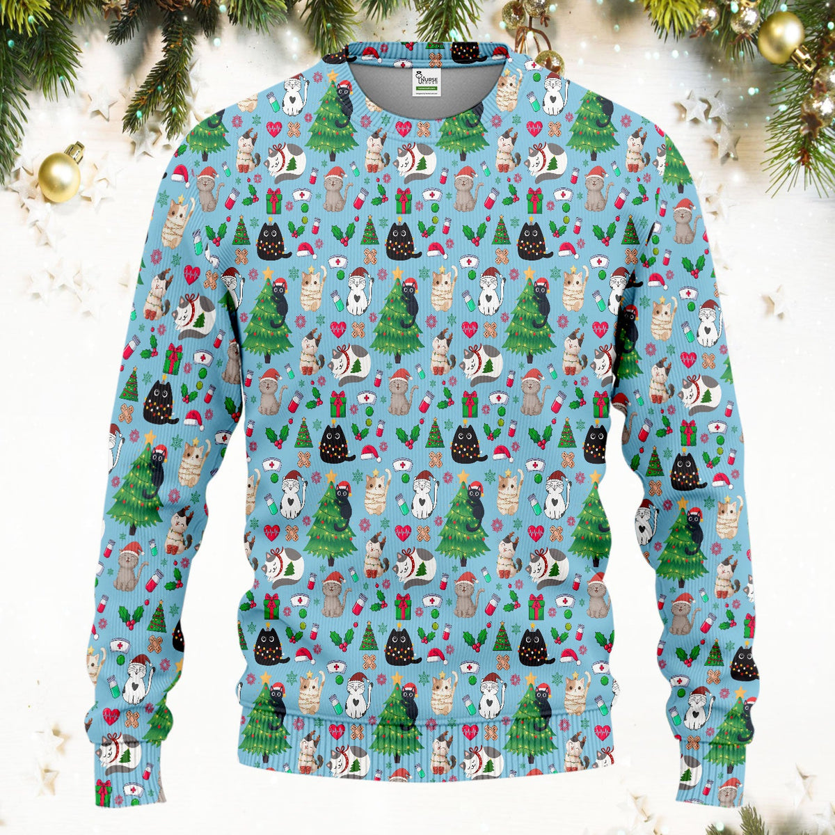 Christmas Pet Nurse Scrub Set