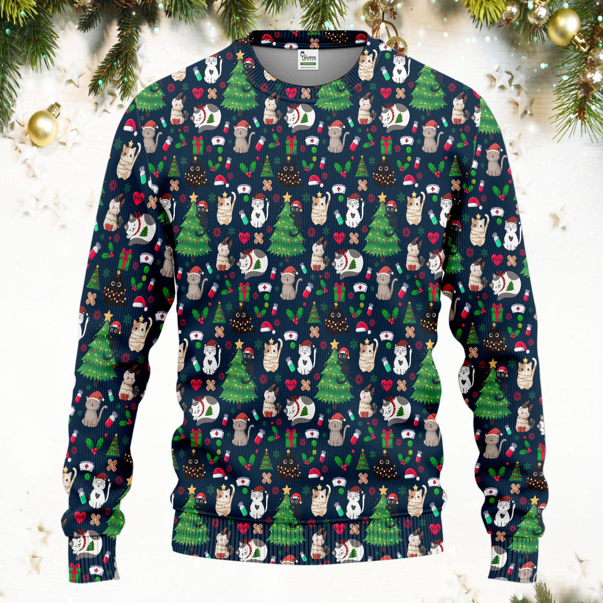 Christmas Pet Nurse Scrub Set