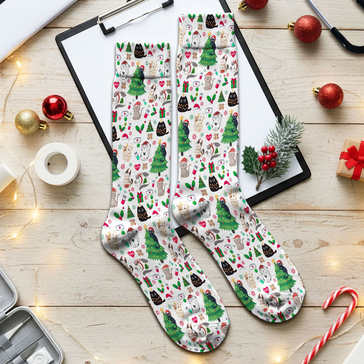 Christmas Pet Nurse Socks