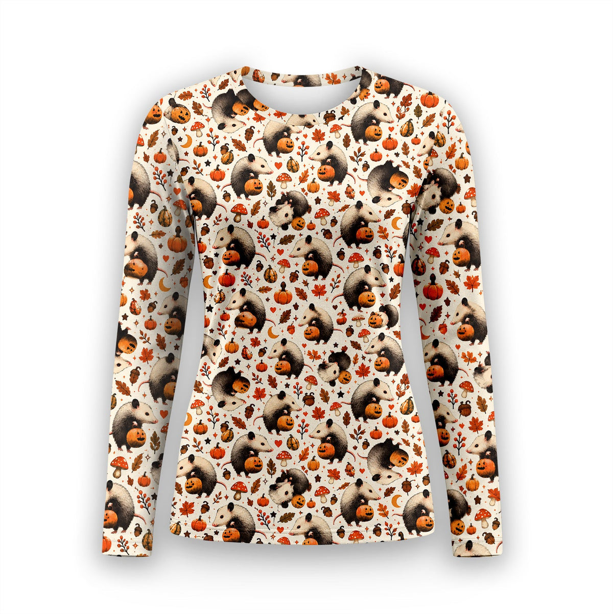 Opossum Pumpkin Patch Underscrub Top - Halloween Gift For Nurse