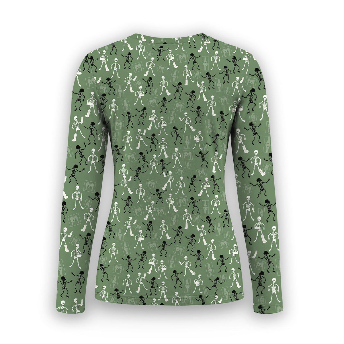 Orthopedic Skeleton Underscrub Top - Halloween Gift For Nurse