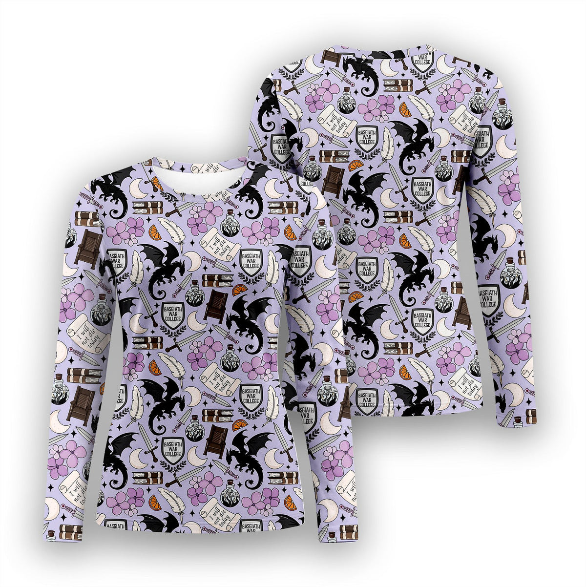 Spooky Gothic Dragon Underscrub Top