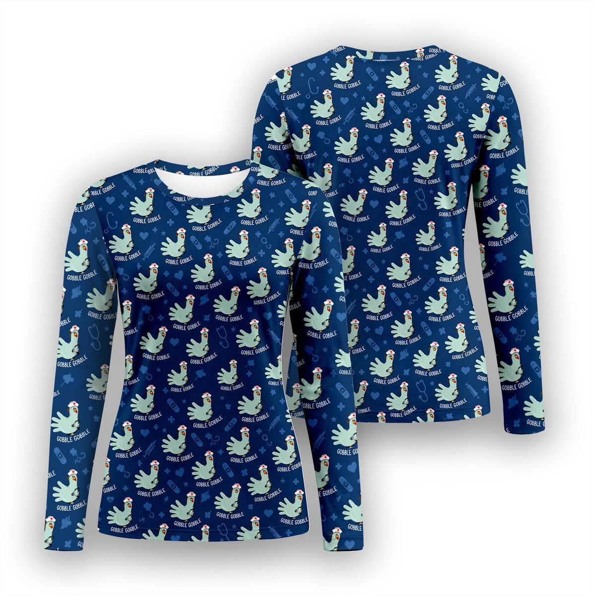 Gobble Gobble Turkey Underscrub Top