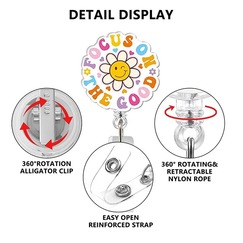 Medical Elements Nurse Badge Reel