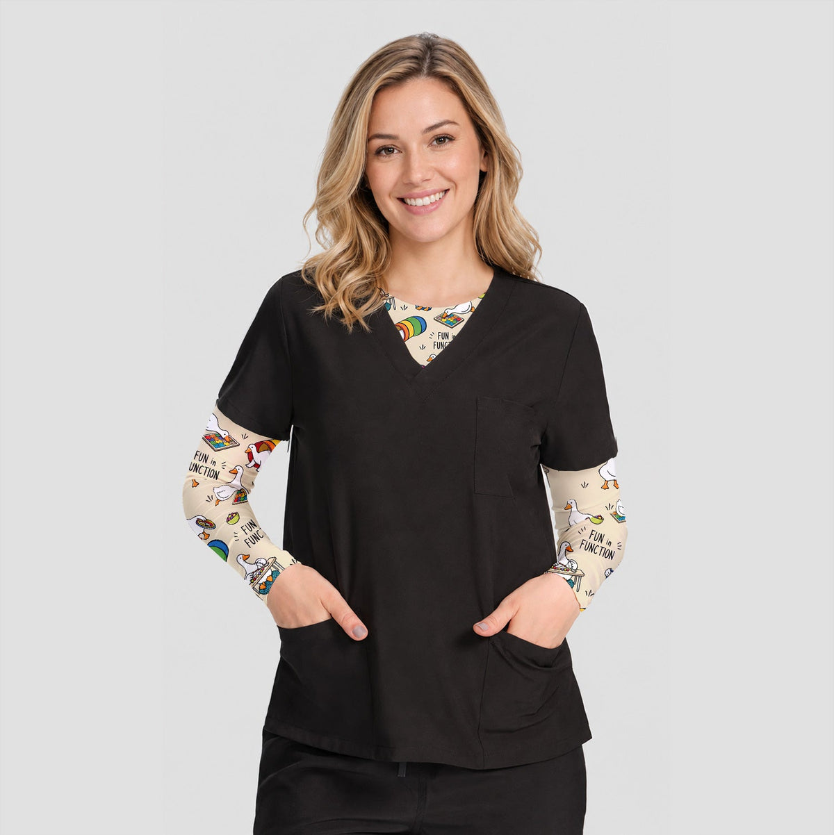 Fun In Function Occupational Therapy Duck Underscrub Top