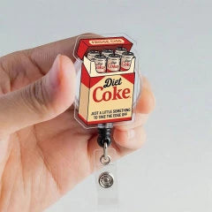 Diet Coke Just A Little Nurse Badge Reel