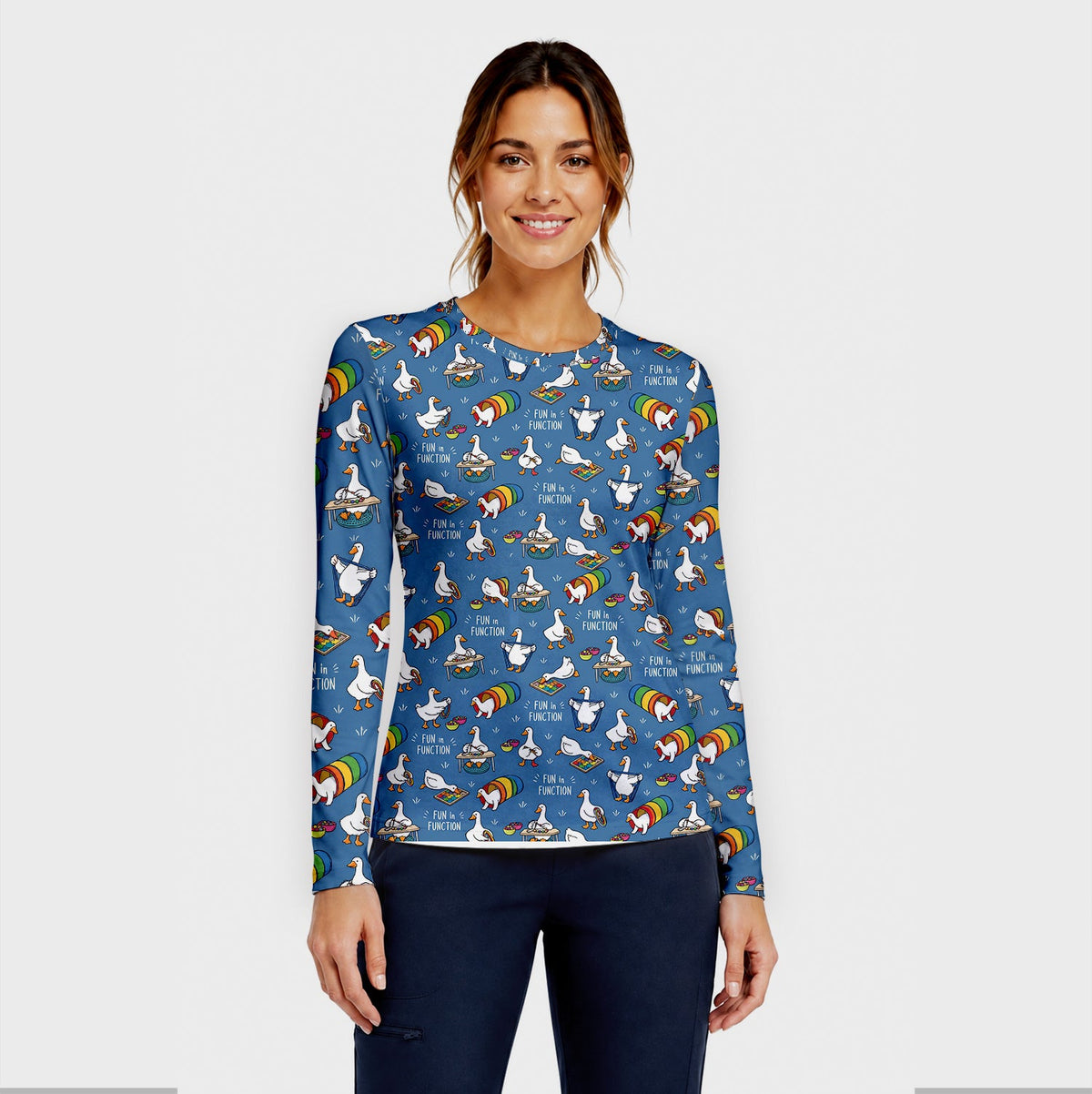 Fun In Function Occupational Therapy Duck Underscrub Top