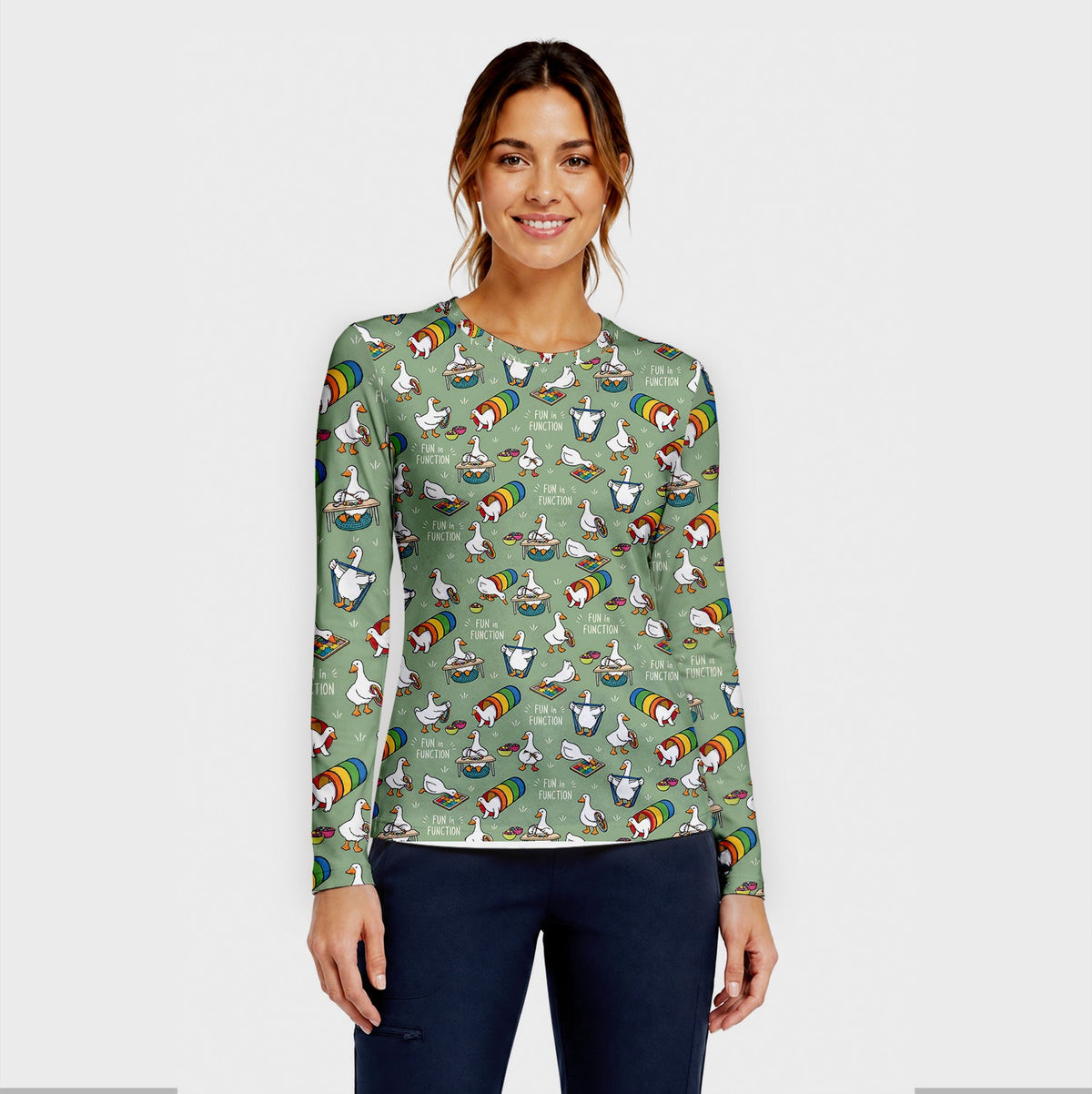 Fun In Function Occupational Therapy Duck Underscrub Top