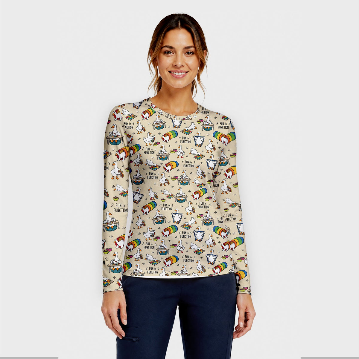 Fun In Function Occupational Therapy Duck Underscrub Top