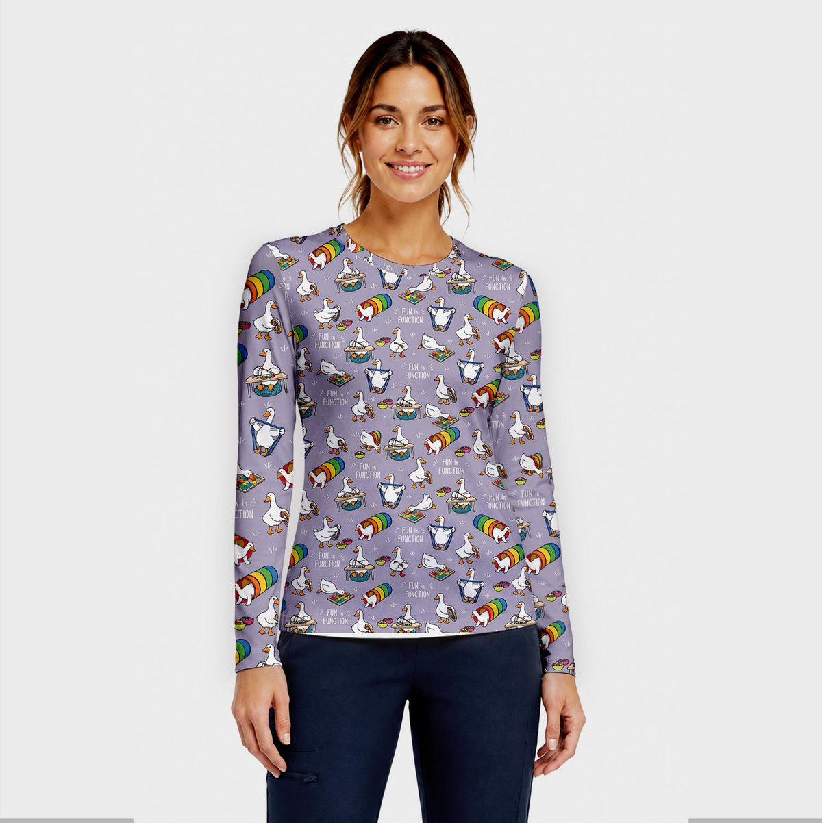 Fun In Function Occupational Therapy Duck Underscrub Top