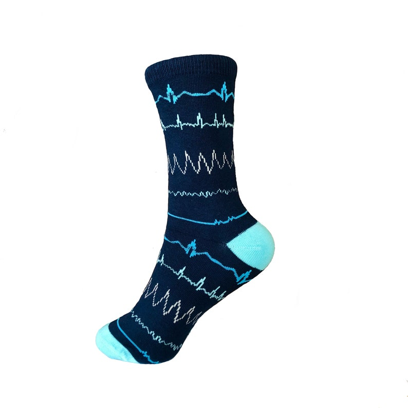 Cardiac Heart Rhythm Nurse Socks - Christmas Gift