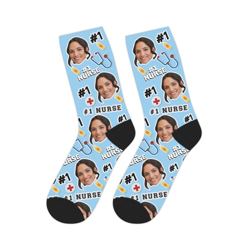 Personalized Nurse Appreciation Face Socks