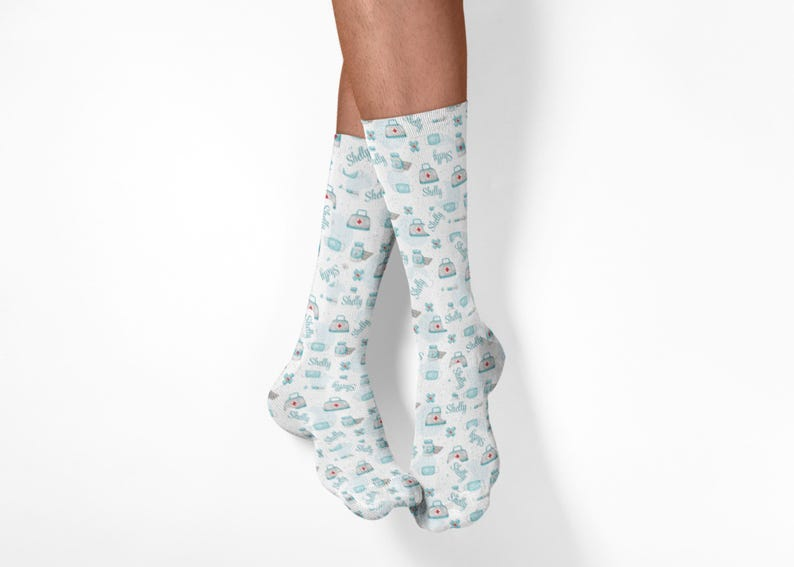 Personalized Nurse Christmas Socks