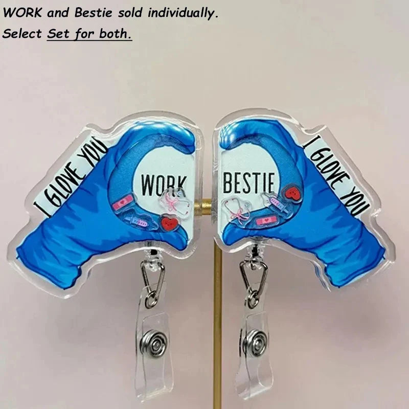 I Glove You Shaker Badge Reel