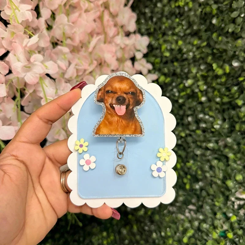 Dog Meme Nurse Badge Reel