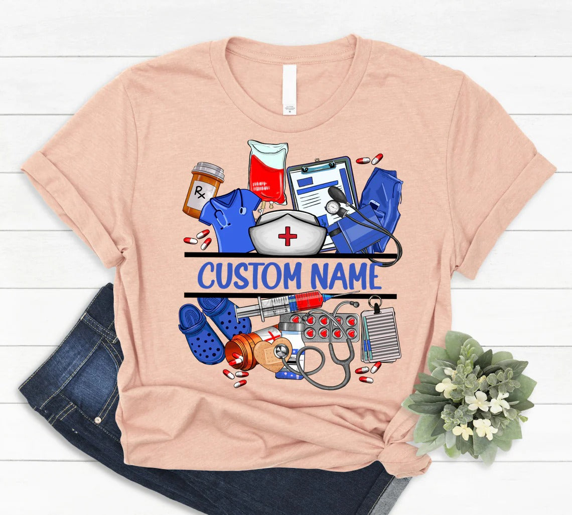 Personalized Medical Tools Nurse Shirt