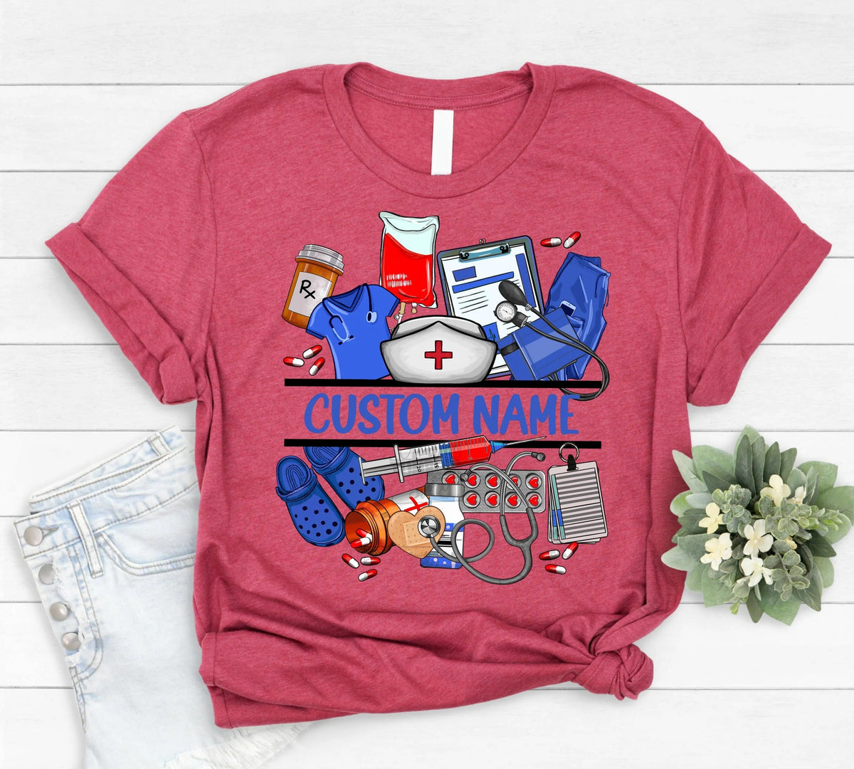 Personalized Medical Tools Nurse Shirt