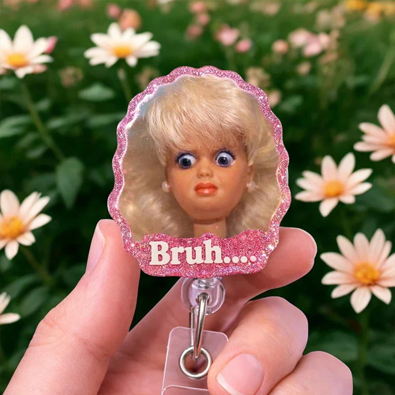 Meme Doll Nurse Badge Reel
